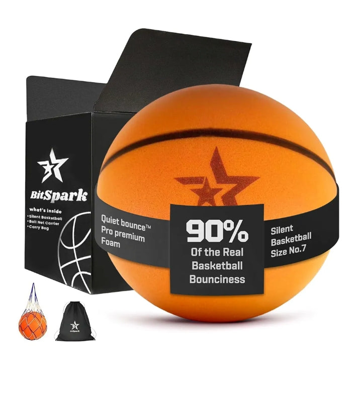 BitSpark Silent Basketball-Durable Indoor & Outdoor for All Courts