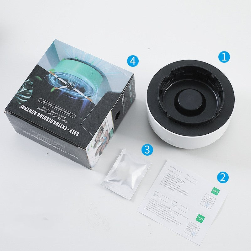 Smoke Removal Air Purification Ashtray - Portable Gadgets For Car and Home