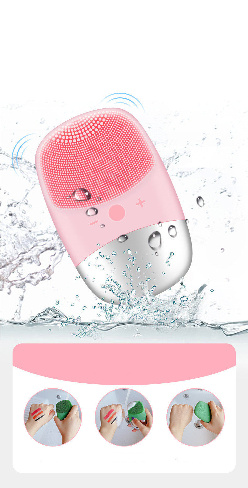 2-in-1 Silicone Face Brush: Deep Cleansing & Gentle Exfoliation for Glowing Skin