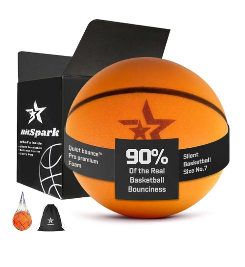 BitSpark Silent Basketball-Durable Indoor & Outdoor for All Courts