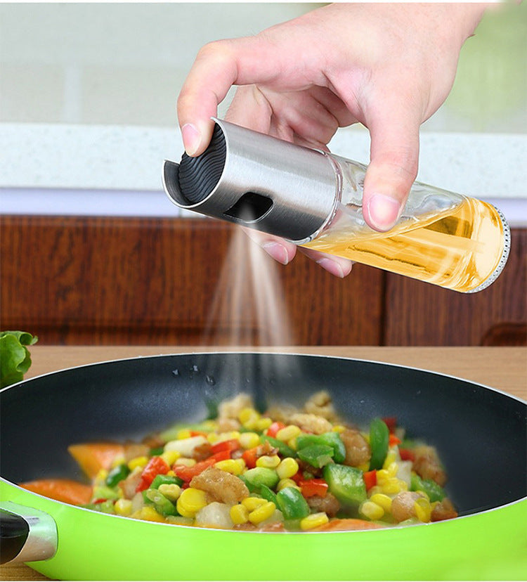 Oil Sprayer Bottle—Reusable Olive Oil Mister for Healthy Cooking & Grilling