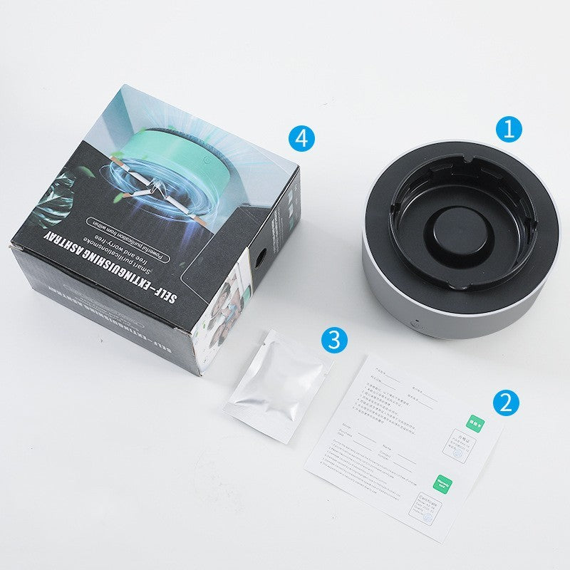 Smoke Removal Air Purification Ashtray - Portable Gadgets For Car and Home