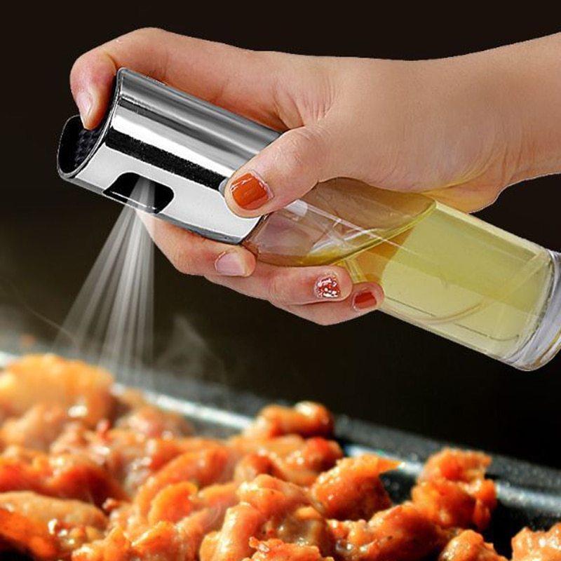 Oil Sprayer Bottle—Reusable Olive Oil Mister for Healthy Cooking & Grilling