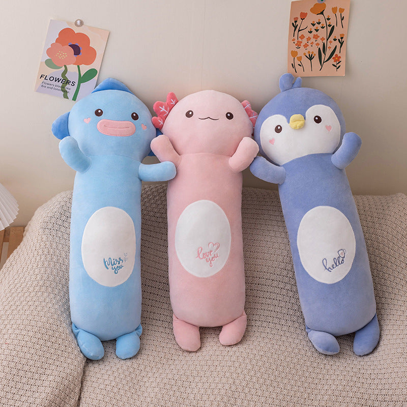 Long Animal Throw Pillow Sleeping Cute Plush Toy