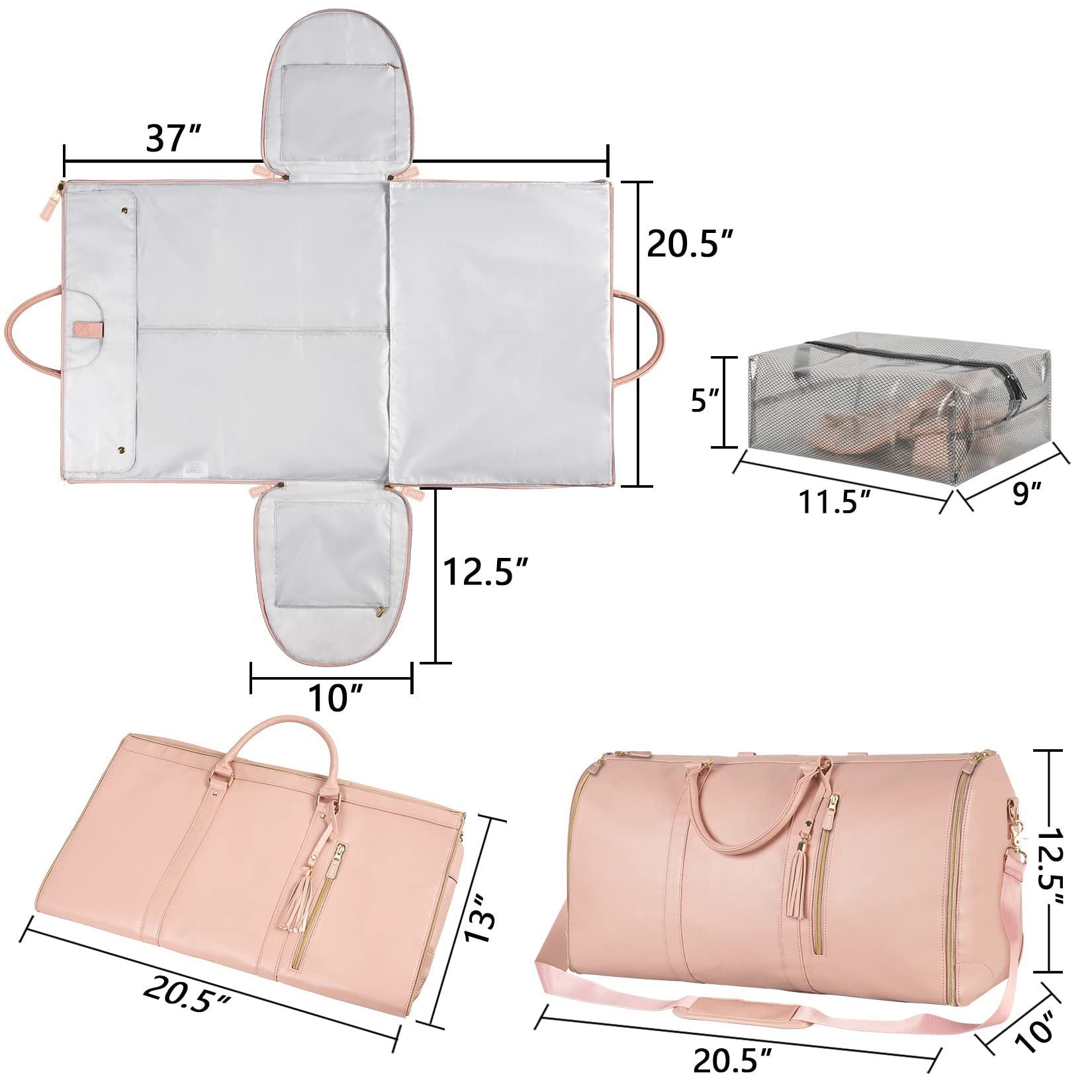 Foldable Travel Duffel Bag—Lightweight, Water-Resistant & Airline-Approved Carry-On