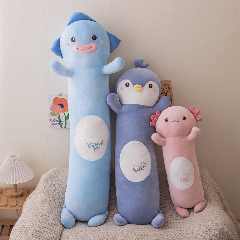 Long Animal Throw Pillow Sleeping Cute Plush Toy